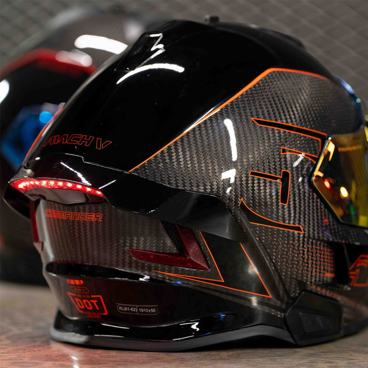 Mach V Carbon Commander Helmet