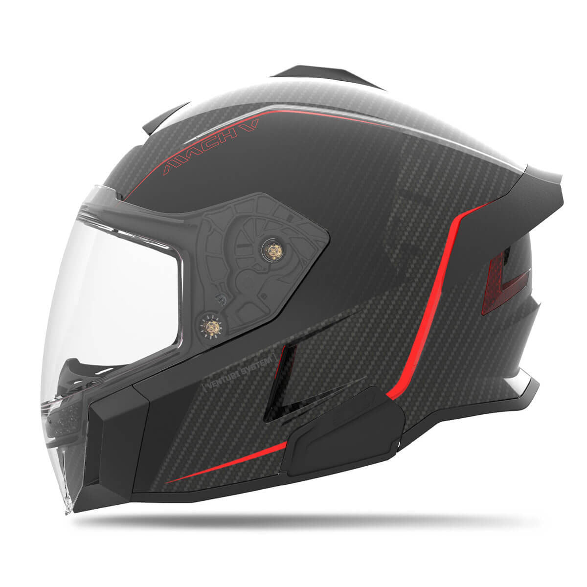 509 Mach V Carbon Helmet - Burner Red