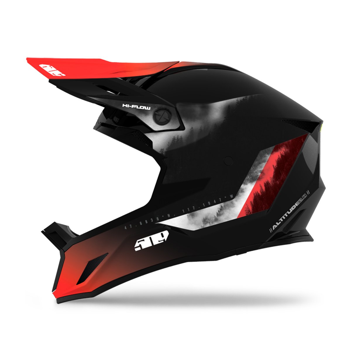 Altitude 2.0 Offroad Helmet - Red Mist / XS