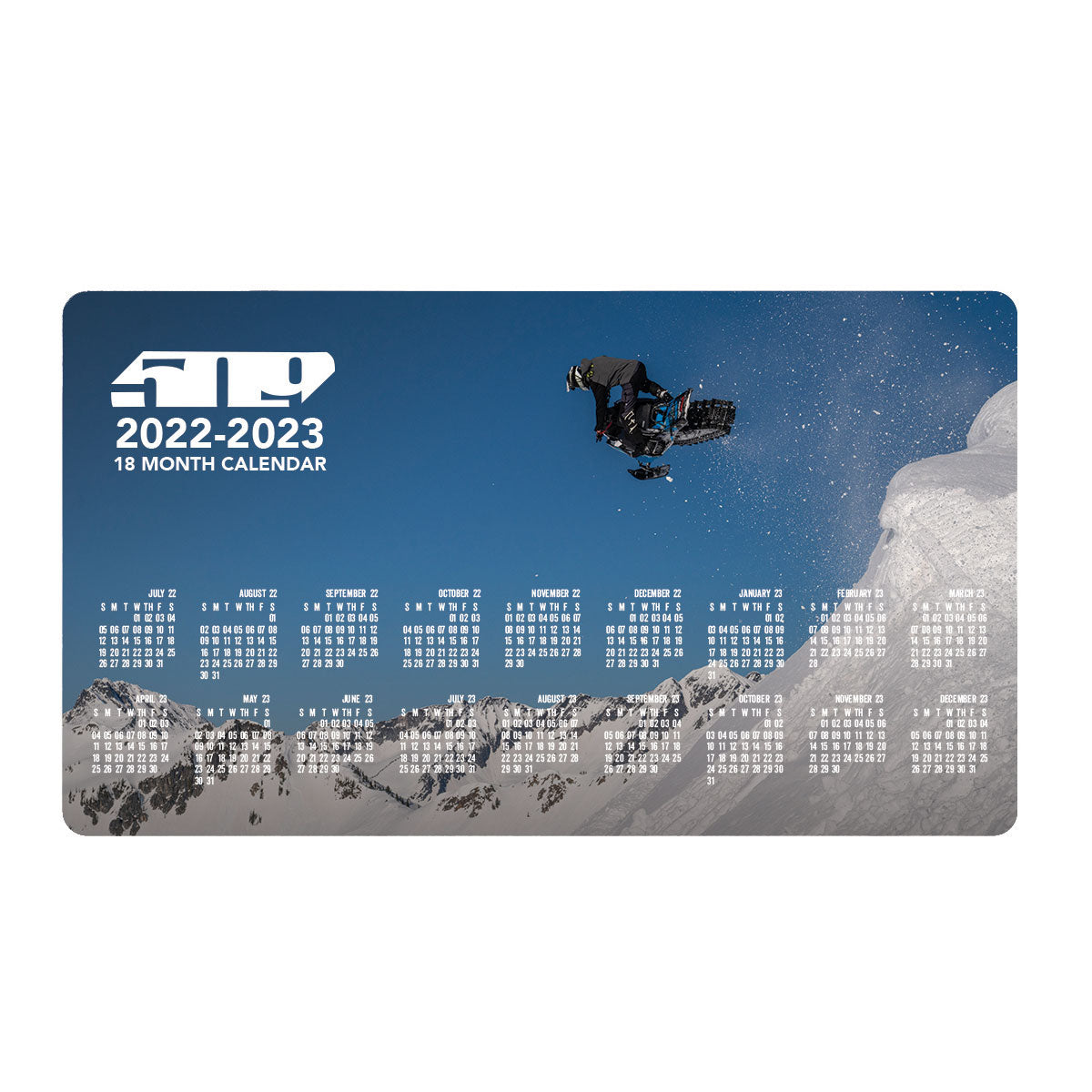 Snowmobile Magnet Calendar