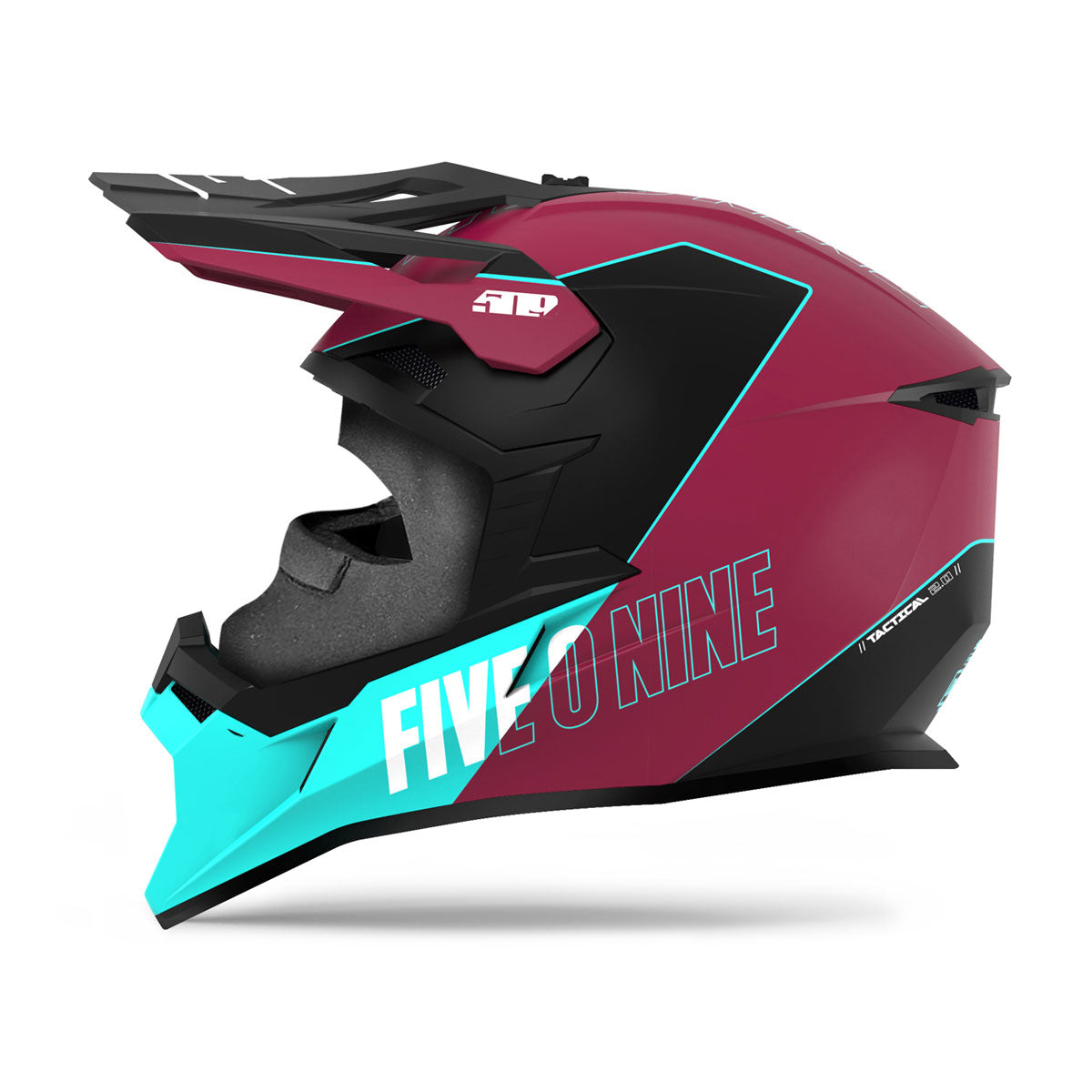 Tactical 2.0 Helmet with Fidlock - Teal Maroon / XS