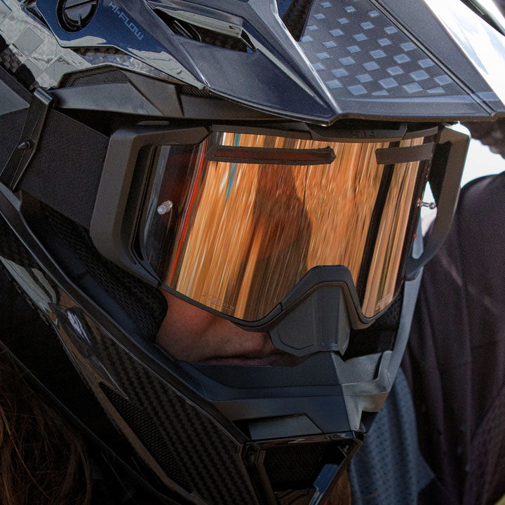 How to put Goggles on a Dirt Bike Helmet?