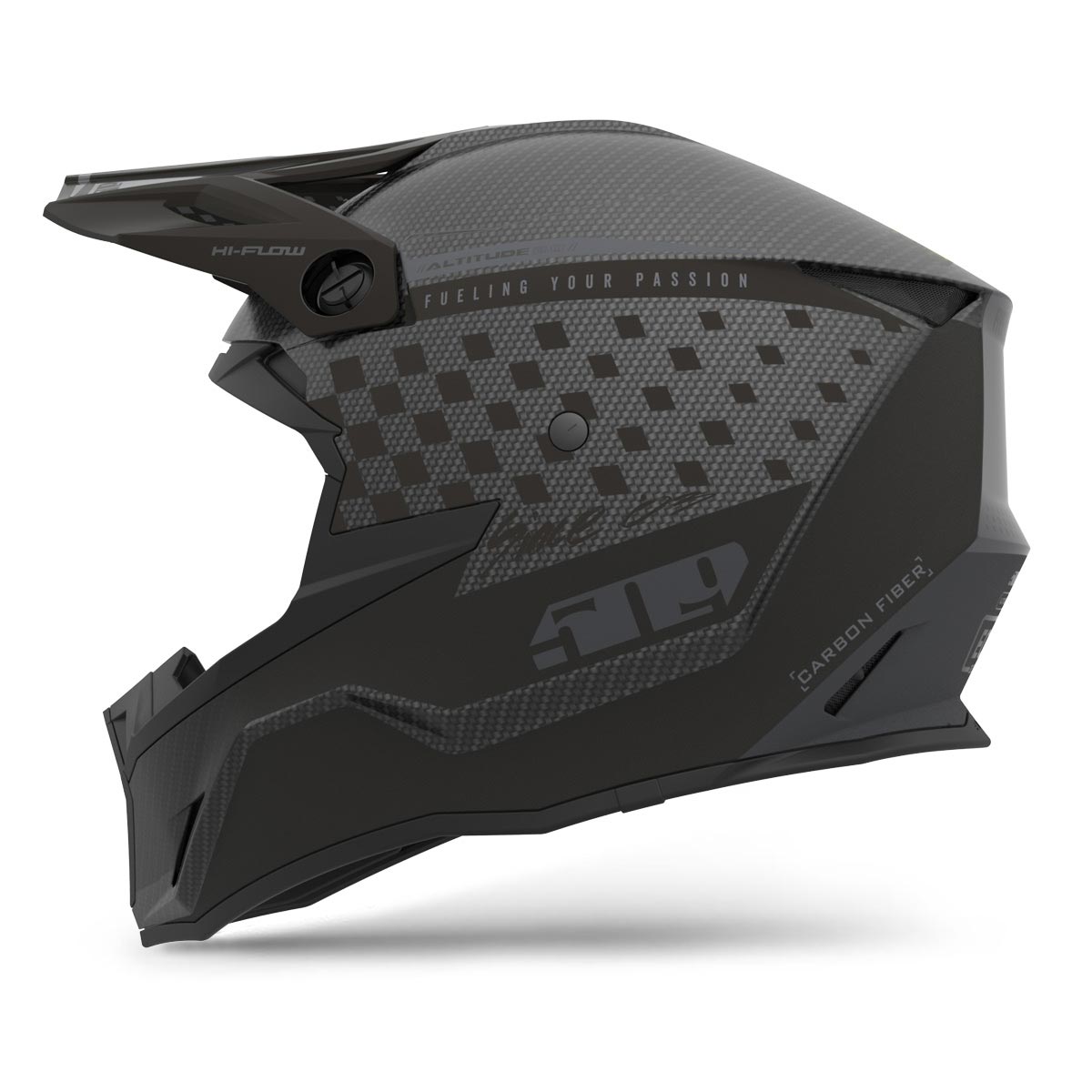 carbon fiber half shell motorcycle helmets Altitude 2.0 Offroad Carbon Fiber Helmet - Speedsta White