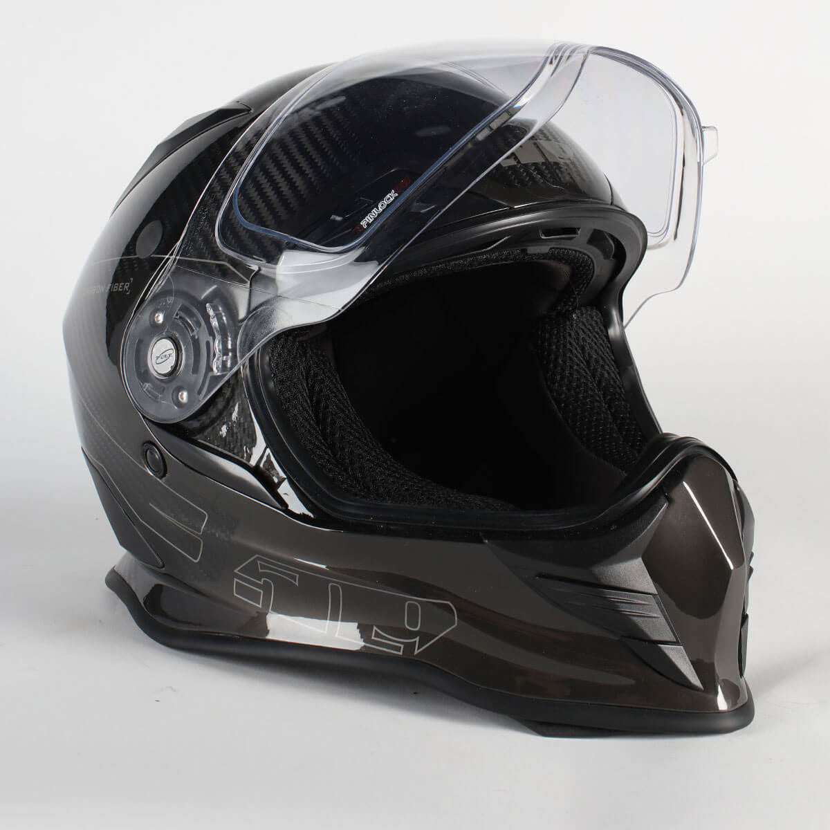 carbon fiber open face motorcycle helmets Mach III Carbon Helmet Zenith / LG
