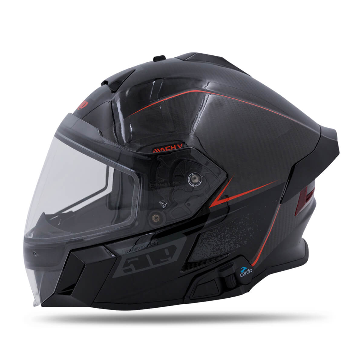 Mach V Carbon Commander Helmet Blacktop / LG Mach V Carbon Commander Helmet Blacktop / LG
