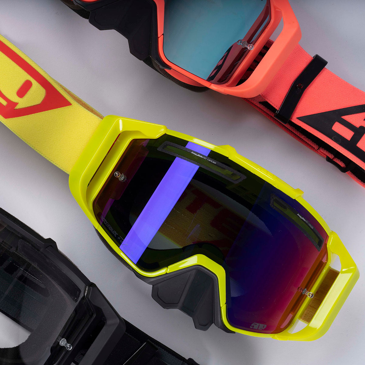 goggle mx Sinister MX6 Fuzion Flow Goggle White
