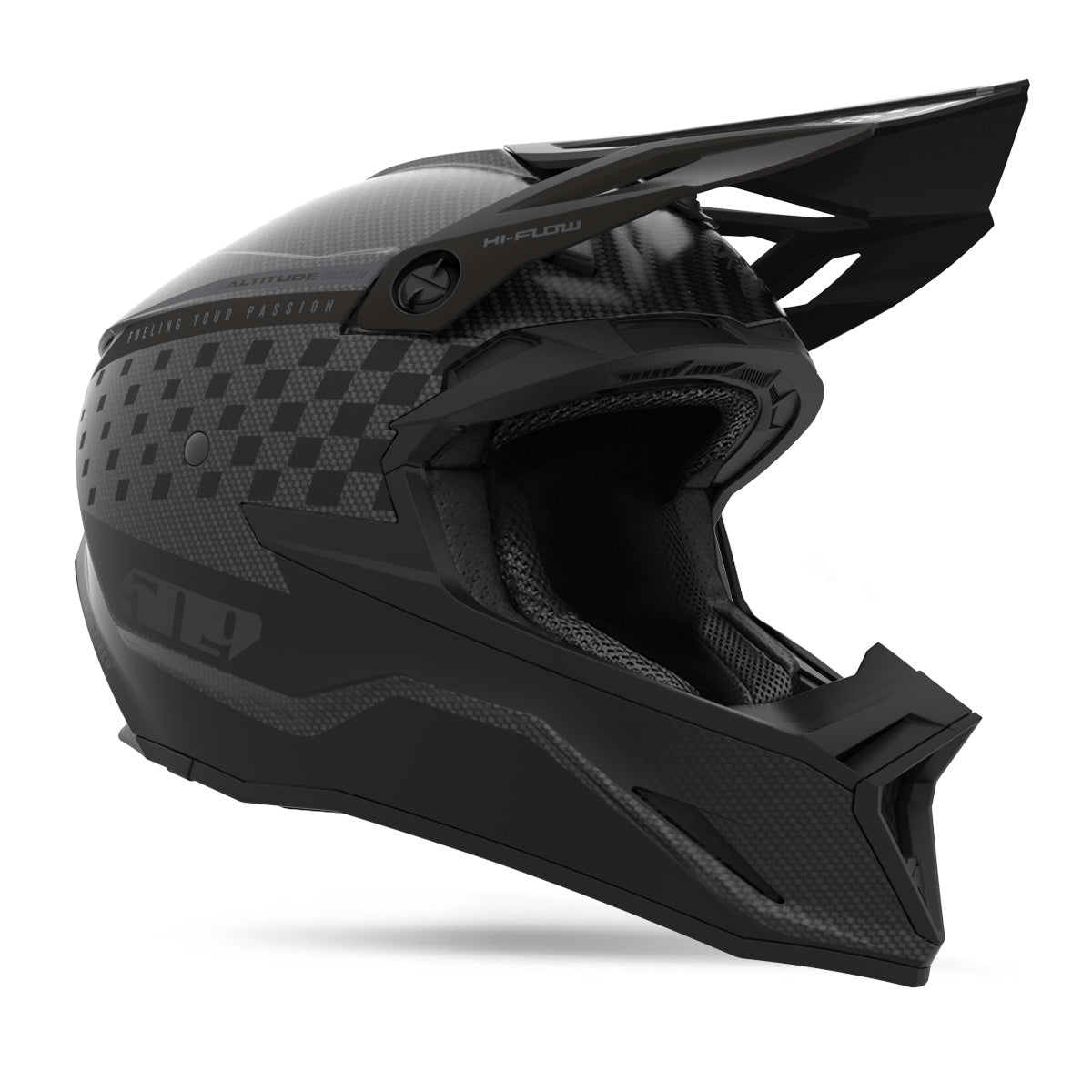 carbon finer snowboarding helmet mens Altitude 2.0 Offroad Carbon Fiber Pro Helmet Speedsta Stealth / 2X