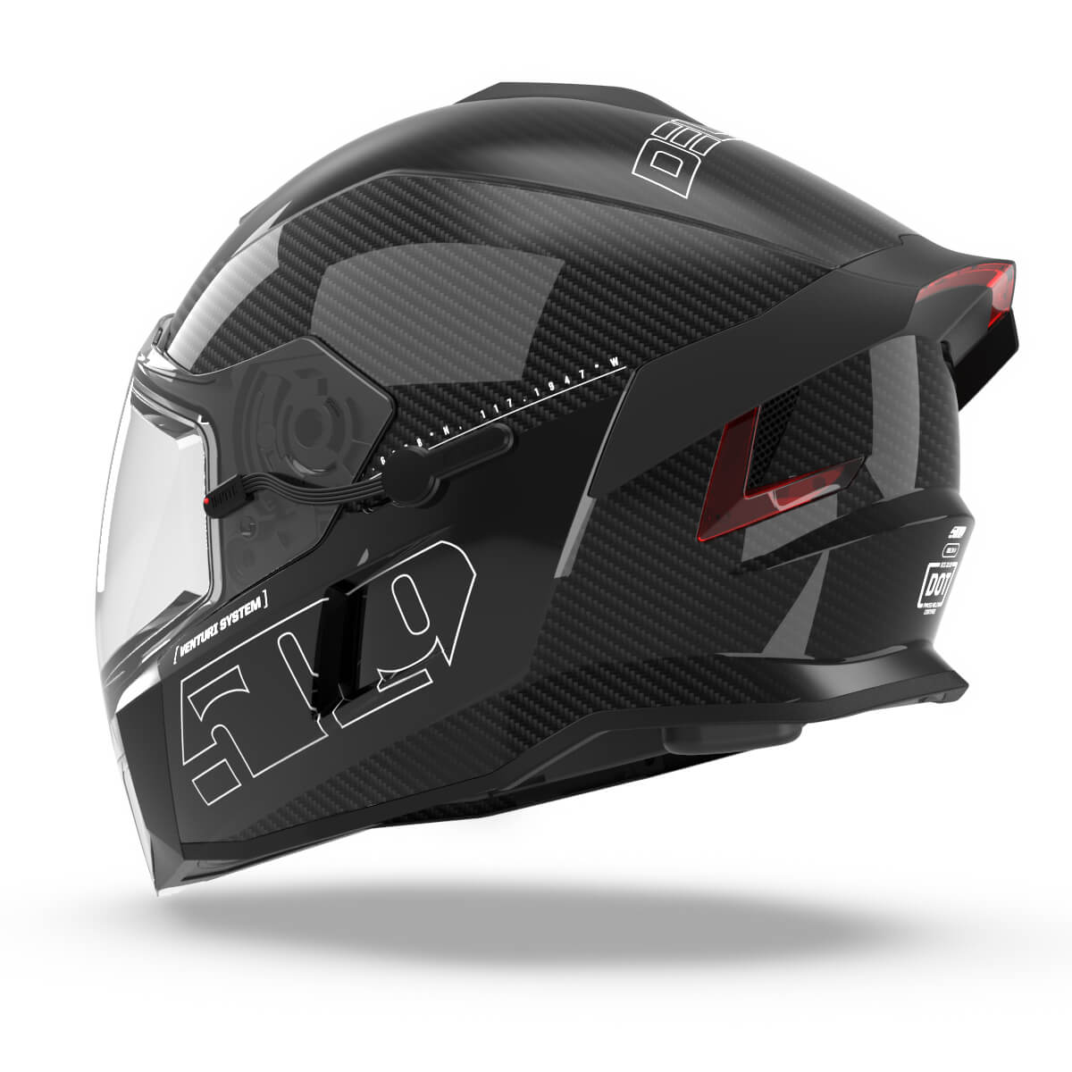 Delta V Carbon Ignite Helmet Racing Red / XL