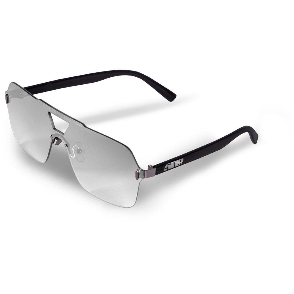 Horizon Sunglasses Black with Chrome Mirror