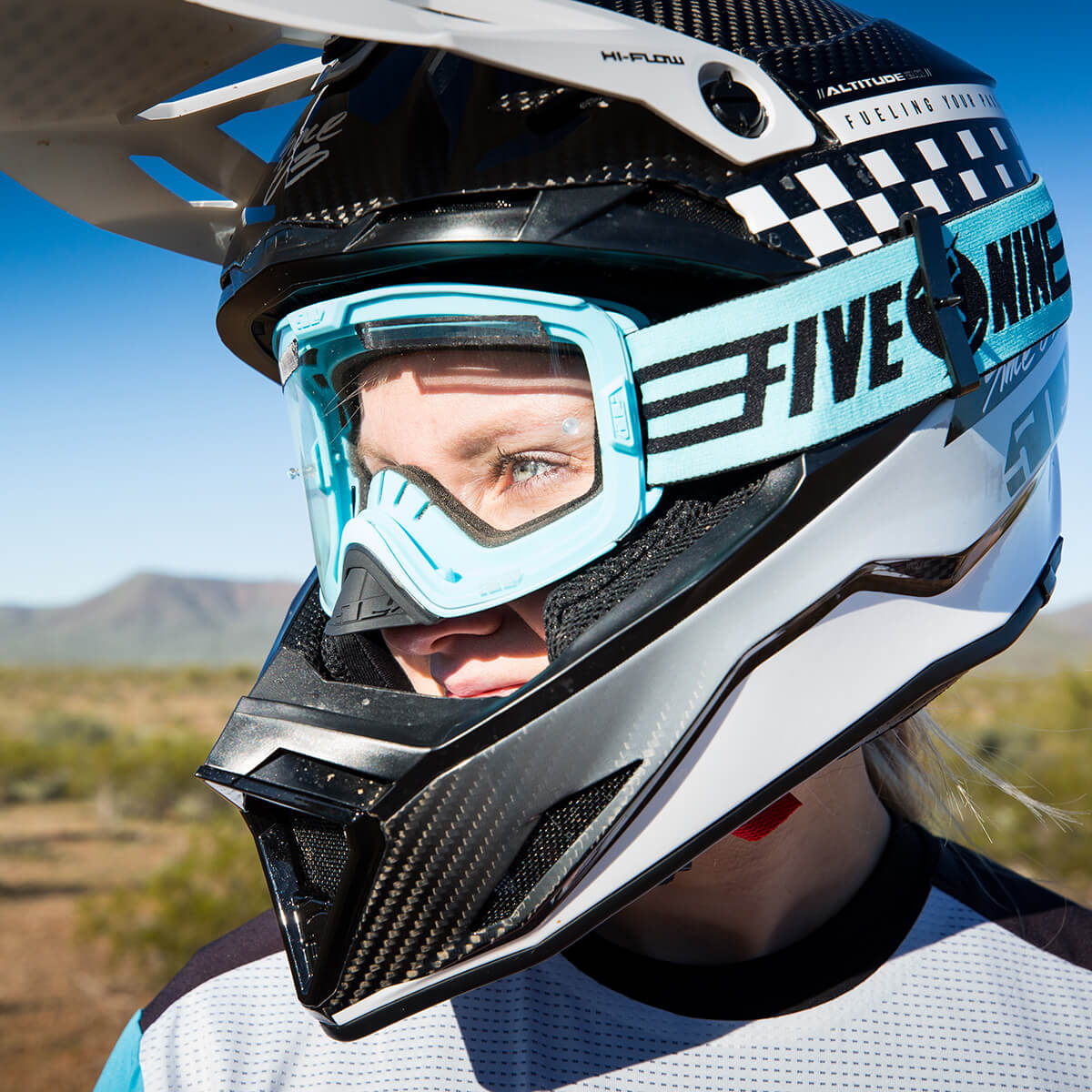 off-road helmet goggles Kingpin Flow Offroad Goggle Aqua
