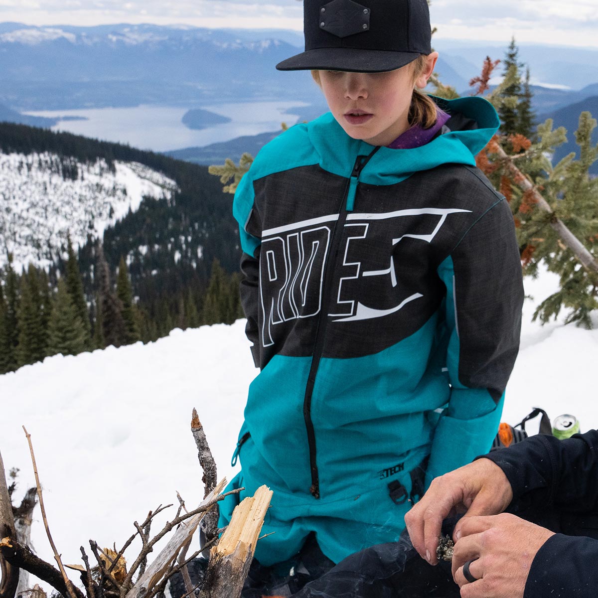 Kids Snowmobile 509 Youth Rocco Snow Jacket Sharkskin Camo